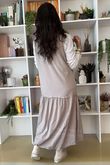 Paloma Pouf Layering Dress Stone